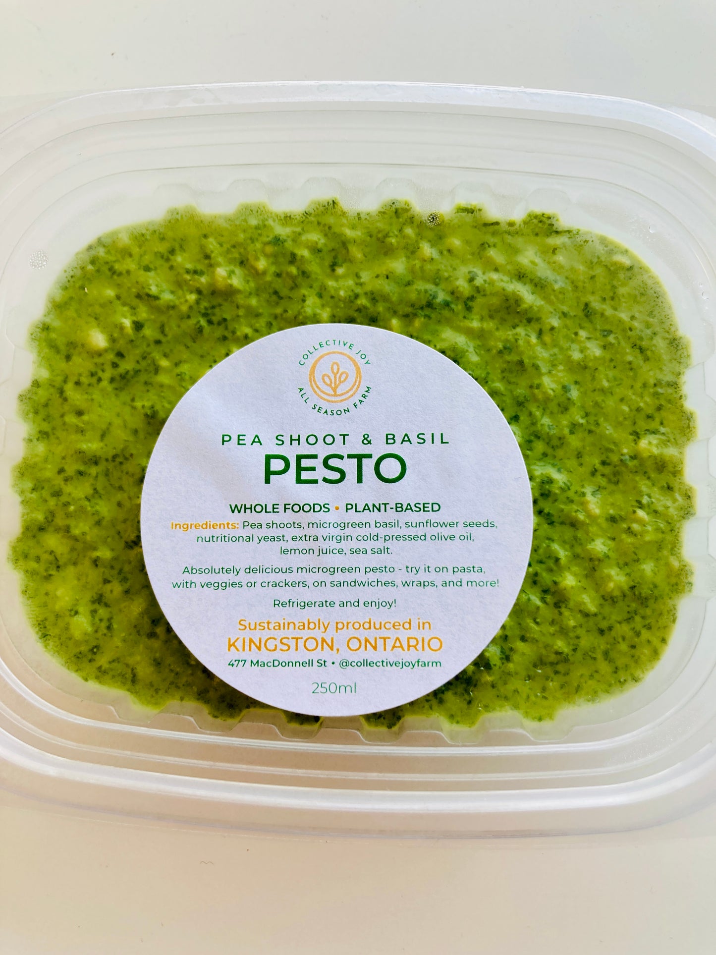 Pea Shoot & Basil Pesto