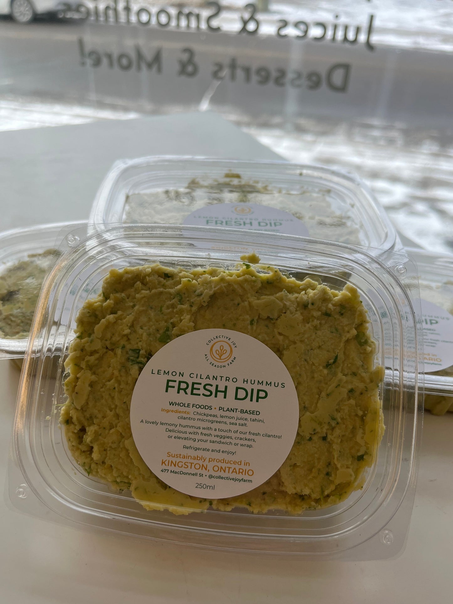 Lemon Cilantro Hummus